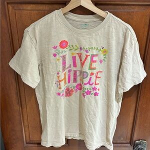 Natural Life “Live Hippie” Oatmeal T-Shirt